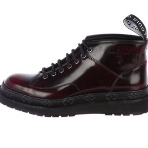 Louis Vuitton Black Ice Leather Boots | Size 9.5